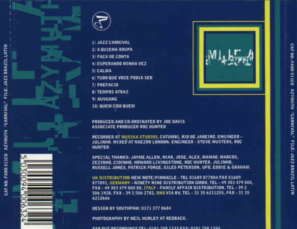 Azymuth - Carnival | Far Out Recordings (FARO 011CD) - 2