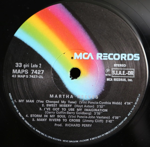Martha Reeves - Martha Reeves | MCA Records (MAPS 7427) - 2