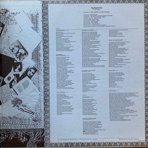 Frank Sinatra - Watertown | Reprise Records (FS 1031) - 3