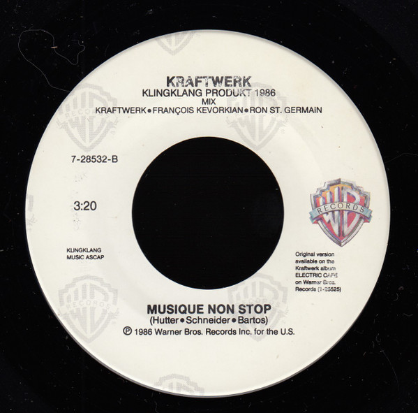 Kraftwerk - Musique Non Stop | Warner Bros. Records (7-28532) - 4
