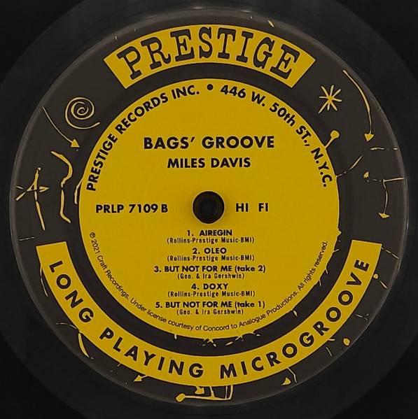 Miles Davis - Bags Groove | Analogue Productions (APRJ 7109) - 4