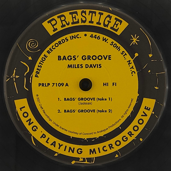 Miles Davis - Bags Groove | Analogue Productions (APRJ 7109) - 3