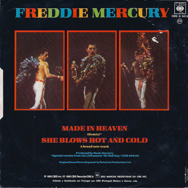 Freddie Mercury - Made In Heaven | CBS (A 6413) - 2
