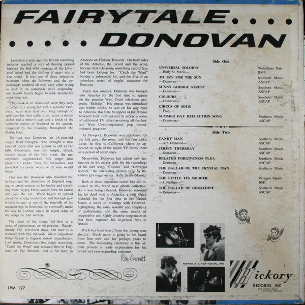 Donovan - Fairytale | Hickory Records (LP 127) - 2