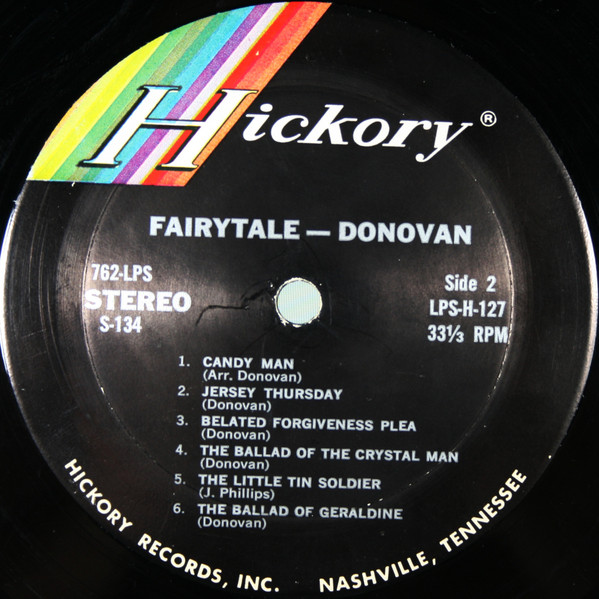 Donovan - Fairytale | Hickory Records (LP 127) - 4