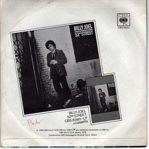 Billy Joel - Honesty • My Life | CBS (CBS 6840) - 2