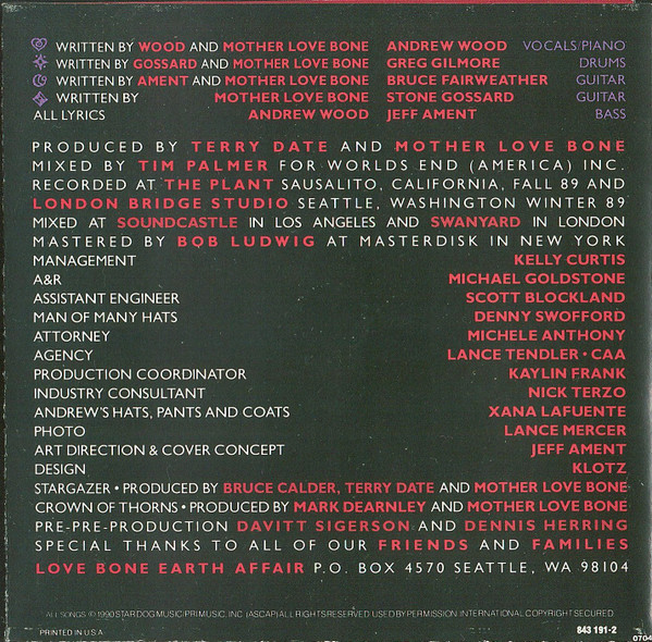 Mother Love Bone - Apple | Polydor (843 191-2) - 4