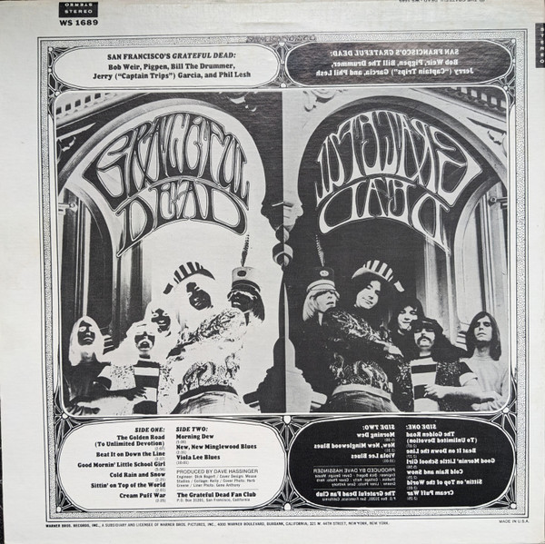 The Grateful Dead - The Grateful Dead | Warner Bros. Records (WS 1689) - 2