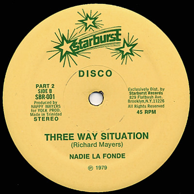 Nadie La Fond - Three Way Situation | Starburst Records (SBR-001) - main