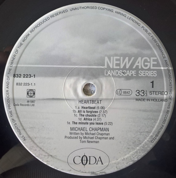 Michael Chapman - Heartbeat | Coda Records (832 223-1) - 3