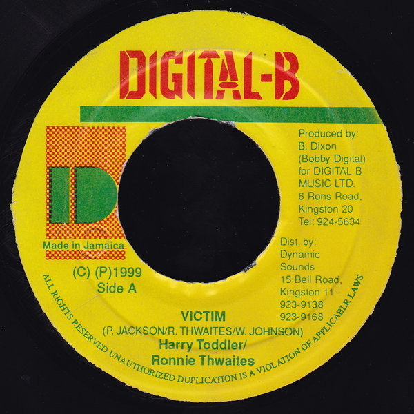 Harry Toddler / Ronnie Thwaites - Victim | Digital-B (none) - main