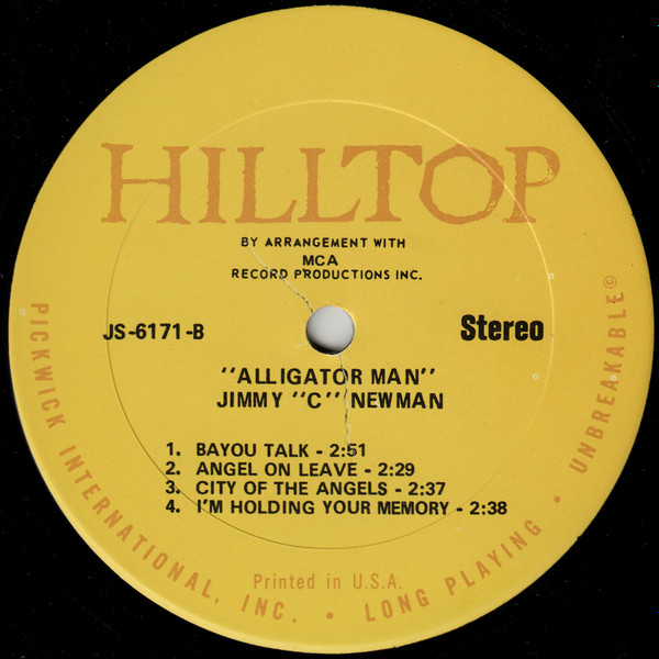 Jimmy C. Newman - Alligator Man | Hilltop (JS-6171) - 3 Jimmy C. Newman - Alligator Man | Hilltop (JS-6171) - 3