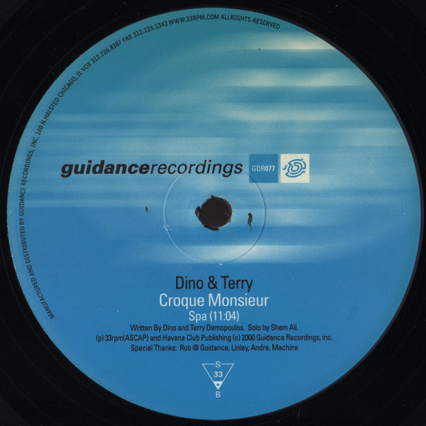 Dino & Terry - Croque Monsieur | Guidance Recordings (GDR077) - 2 Dino & Terry - Croque Monsieur | Guidance Recordings (GDR077) - 2