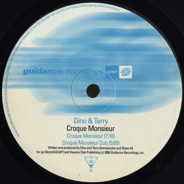 Dino & Terry - Croque Monsieur | Guidance Recordings (GDR077)