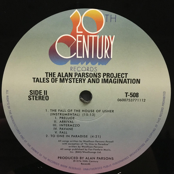 The Alan Parsons Project - Tales Of Mystery And Imagination [Vinyl] | Universal Music Group International (0600753771112) - 4