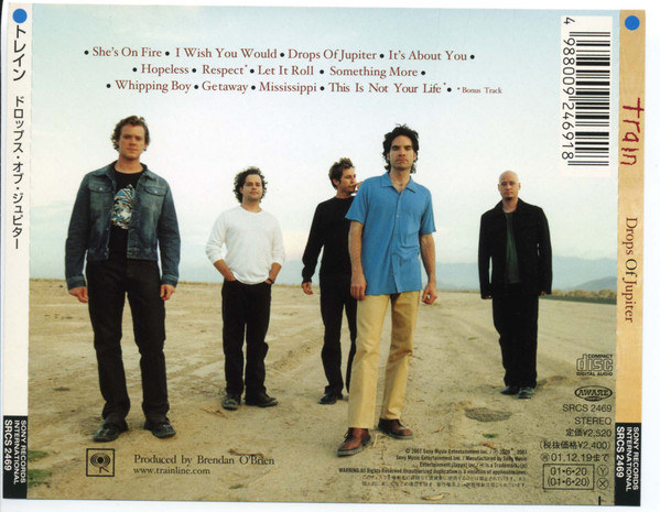 Train - Drops Of Jupiter | Sony Records Int'l (SRCS 2469) - 2