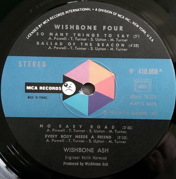 Wishbone Ash - Wishbone Four | MCA Records (410 008) - 4