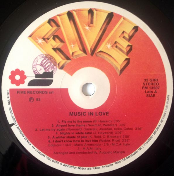 Augusto Martelli - Music In Love | Five (FM 13507) - 2 Augusto Martelli - Music In Love | Five (FM 13507) - 2