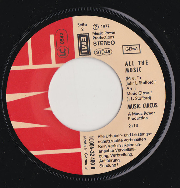 Music Circus - If You Like It / All The Music | EMI (1C 006-32 400) - 4