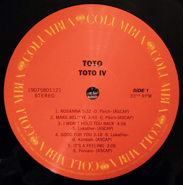 Toto - Toto IV | Columbia (19075801121) - 3