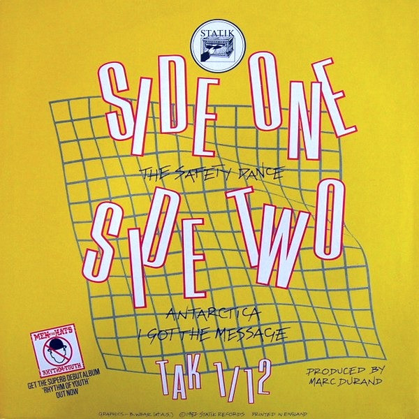 Men Without Hats - The Safety Dance (Extended 'Club Mix') | Statik Records (TAK 1/12) - 2 Men Without Hats - The Safety Dance (Extended 'Club Mix') | Statik Records (TAK 1/12) - 2