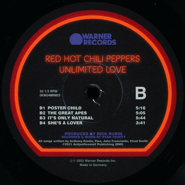 Red Hot Chili Peppers - Unlimited Love | Warner Records (093624880653) - 4 Red Hot Chili Peppers - Unlimited Love | Warner Records (093624880653) - 4