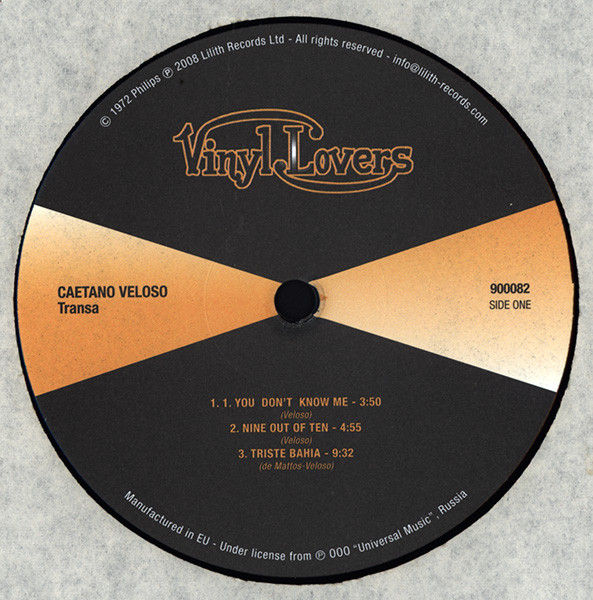 Caetano Veloso - Transa | Vinyl Lovers (900082)