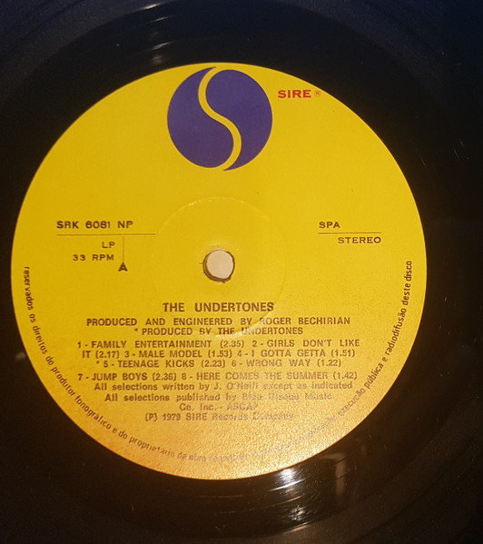 The Undertones - The Undertones | Sire (SRK 6081) - 3