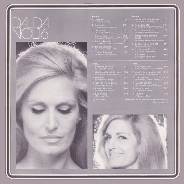 Dalida - Les Grands Succès Barclay Vol. 16 | Barclay (75016) - 2