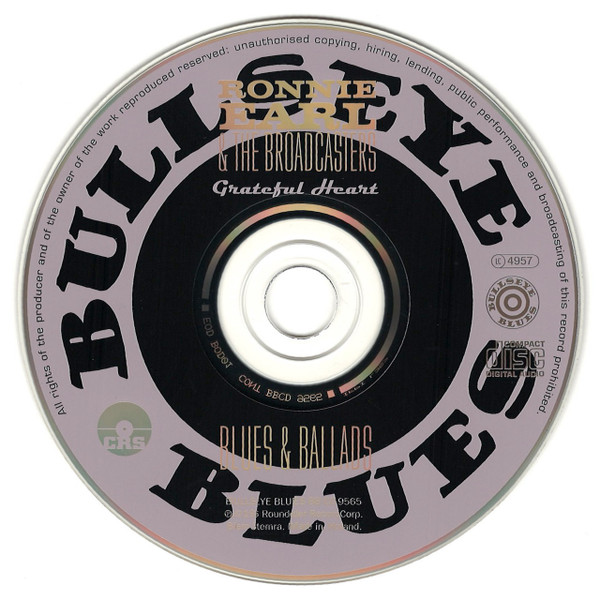 Ronnie Earl And The Broadcasters - Grateful Heart - Blues & Ballads | Bullseye Blues (CD BB 9565) - 3