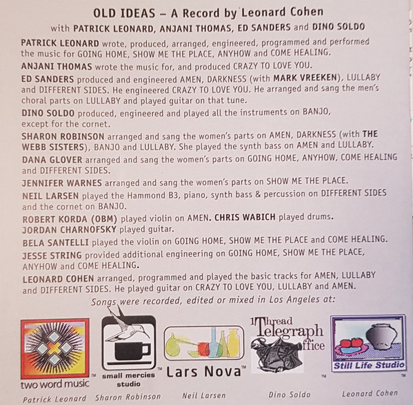 Leonard Cohen - Old Ideas [CD] | Columbia (88697986712) - 2