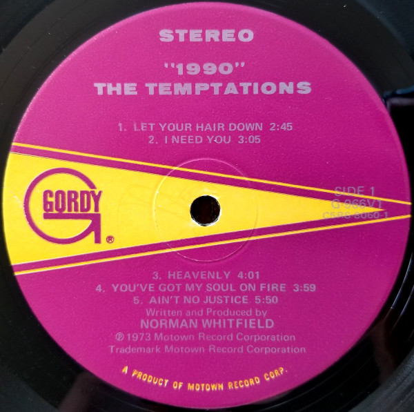 The Temptations - 1990 | Gordy (G 966V1) - 3