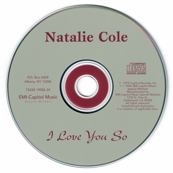 Natalie Cole - I Love You So | One Way Records (72438 19086 24) - 3 Natalie Cole - I Love You So | One Way Records (72438 19086 24) - 3
