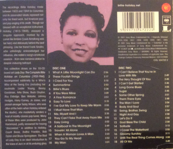 Billie Holiday - Lady Day: The Best Of Billie Holiday | Columbia (COL 504722 2) - 2 Billie Holiday - Lady Day: The Best Of Billie Holiday | Columbia (COL 504722 2) - 2