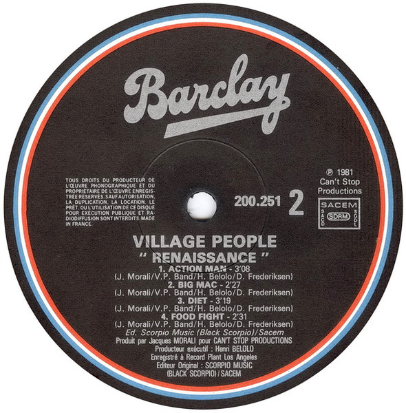 Village People - Renaissance | Barclay (200.251) - 4