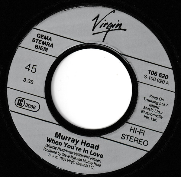 Murray Head - When You're In Love / Mario | Virgin (106 620) - 3