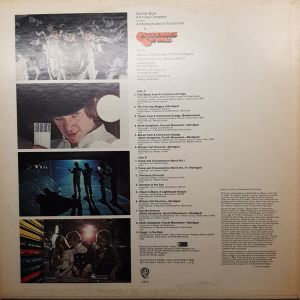 Various - Stanley Kubrick's A Clockwork Orange | Warner Bros. Records (BS 2573) - 4