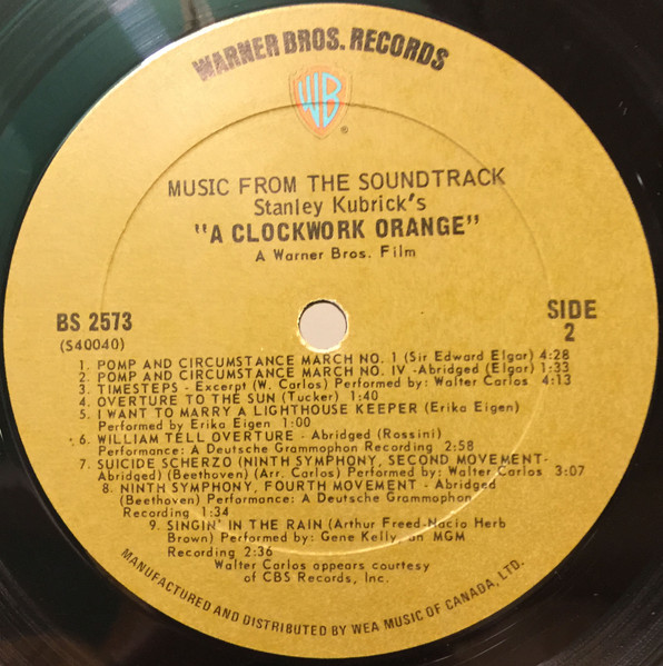 Various - Stanley Kubrick's A Clockwork Orange | Warner Bros. Records (BS 2573) - 3