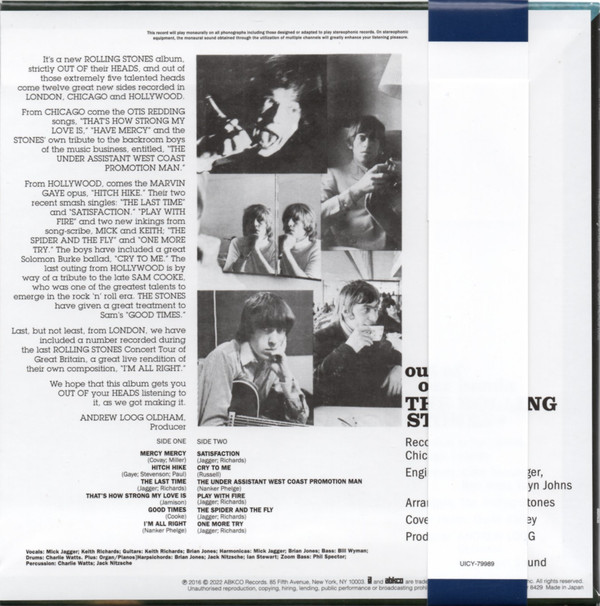 The Rolling Stones - Out Of Our Heads | ABKCO (UICY-79989K) - 2