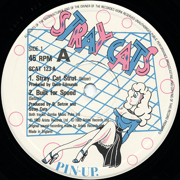 Stray Cats - Stray Cat Strut | Arista (SCAT 123) - 2