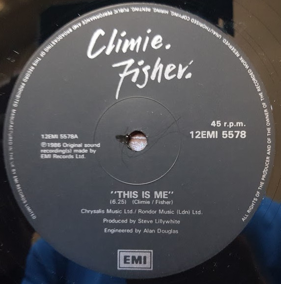 Climie Fisher - This Is Me | EMI (12EMI 5578) - 3 Climie Fisher - This Is Me | EMI (12EMI 5578) - 3