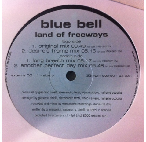Blue Bell - Land Of Freeways | Externa (EXTERNA 00.11) - main