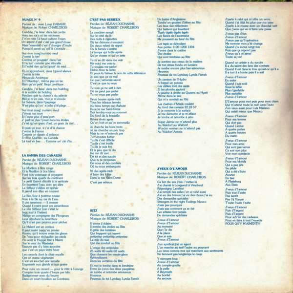 Robert Charlebois - Solide | RCA (KDL 6480) - 3 Robert Charlebois - Solide | RCA (KDL 6480) - 3