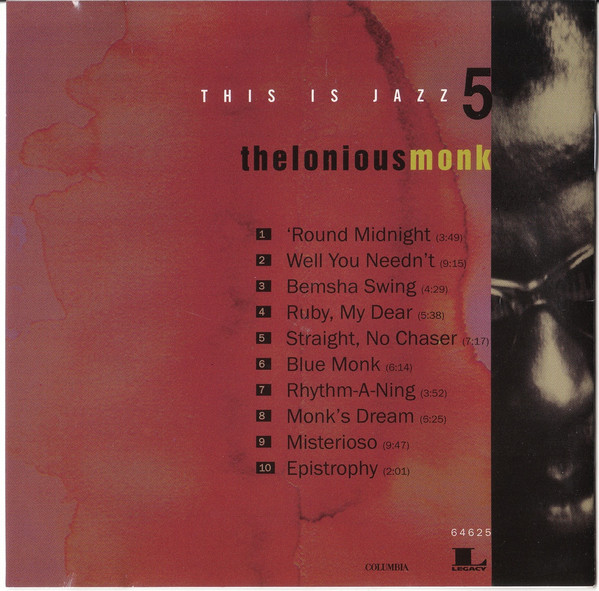 Thelonious Monk - This Is Jazz 5 [CD] | Columbia (CK 64625) - 2