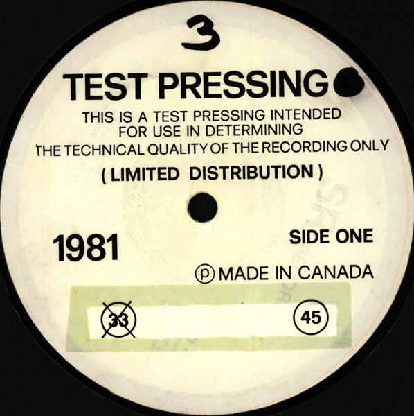 Various - Test Pressing 3 | Sr Records (SR 3303) - main Various - Test Pressing 3 | Sr Records (SR 3303) - main