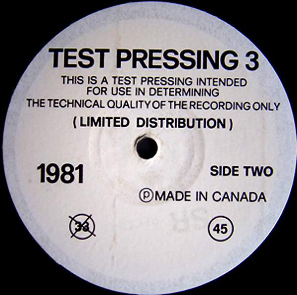 Various - Test Pressing 3 | Sr Records (SR 3303) - 2 Various - Test Pressing 3 | Sr Records (SR 3303) - 2