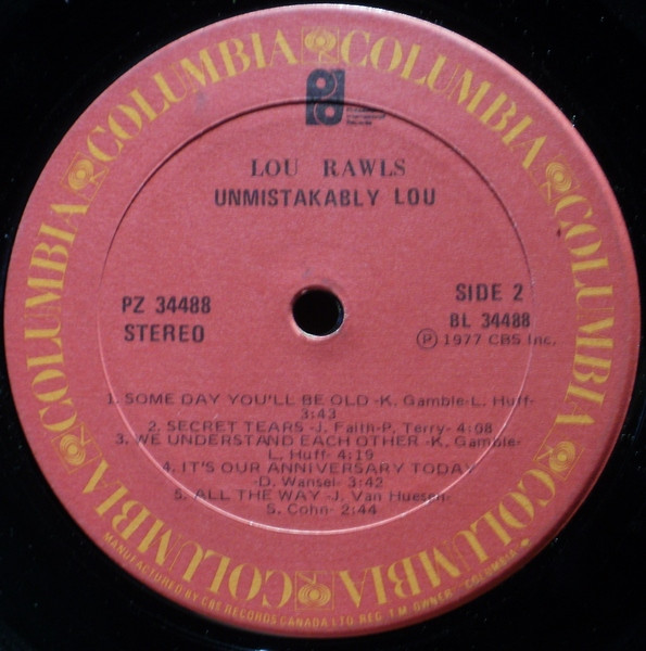 Lou Rawls - Unmistakably Lou | Columbia (PZ 34488) - 4