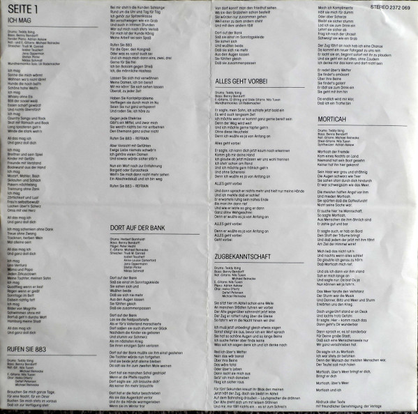 Volker Lechtenbrink - Schon Möglich | Polydor (2372 069) - 3