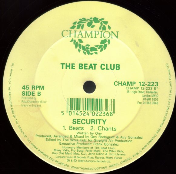 The Beat Club - Security | Champion (CHAMP 12-223) - 4 The Beat Club - Security | Champion (CHAMP 12-223) - 4