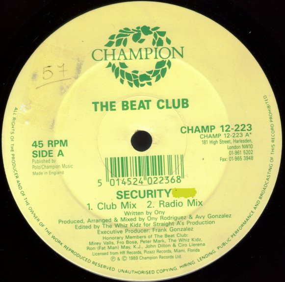 The Beat Club - Security | Champion (CHAMP 12-223) - 3 The Beat Club - Security | Champion (CHAMP 12-223) - 3